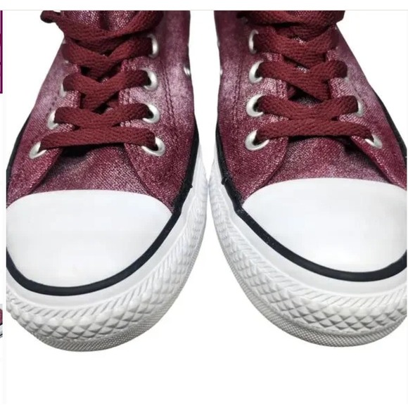 Converse Chuck Taylor All Star Low Top Burgundy Canvas Sneakers Womens 8 - Picture 15 of 15
